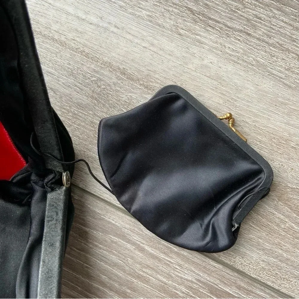 Vintage Coret Suede Leather Purse Made in Canada